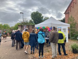 Andrang an unserem Infostand